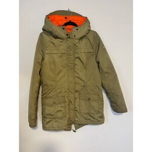 Khaki Tan Abercrombie & Fitch Hooded Parka Coat | Weatherproof - (Women's L)